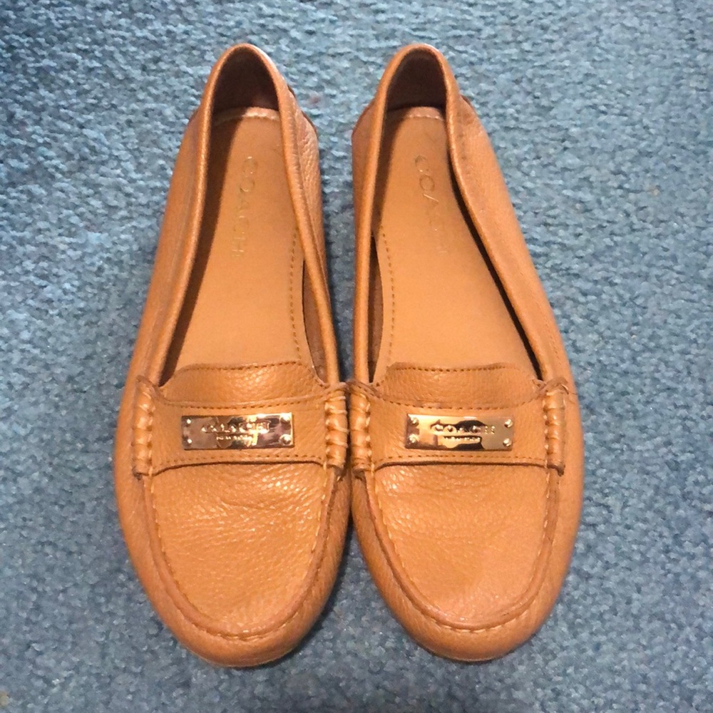 Coach tan flats